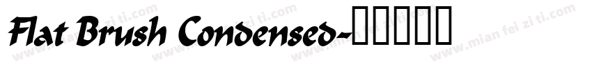Flat Brush Condensed字体转换